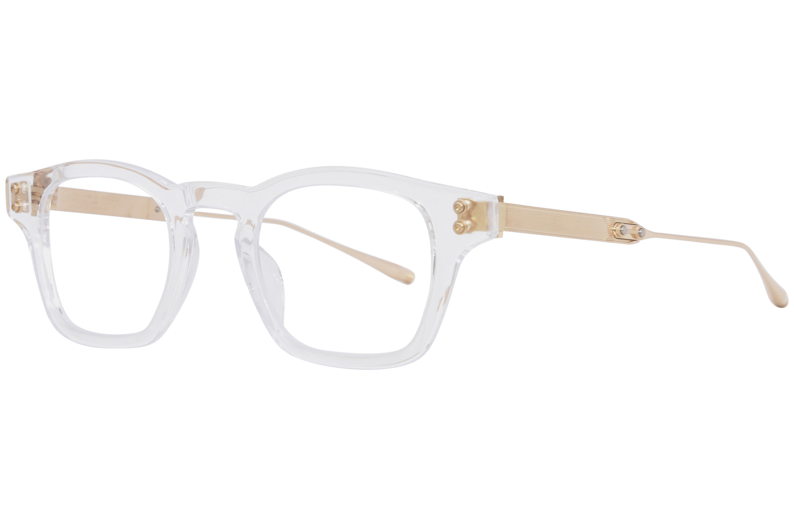 Akoni Wise AKX-418B Eyeglasses Crystal/Gold Full Rim Square