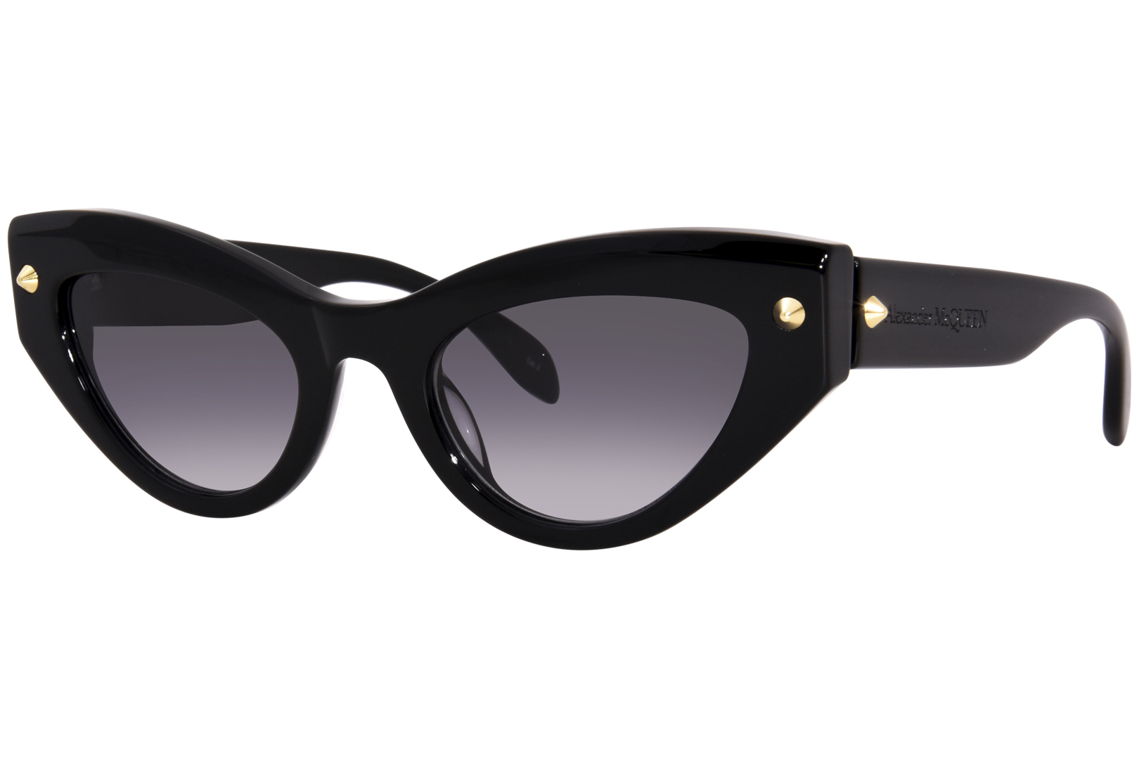 Alexander McQueen AM0407S 001 Sunglasses Women's Black/Grey