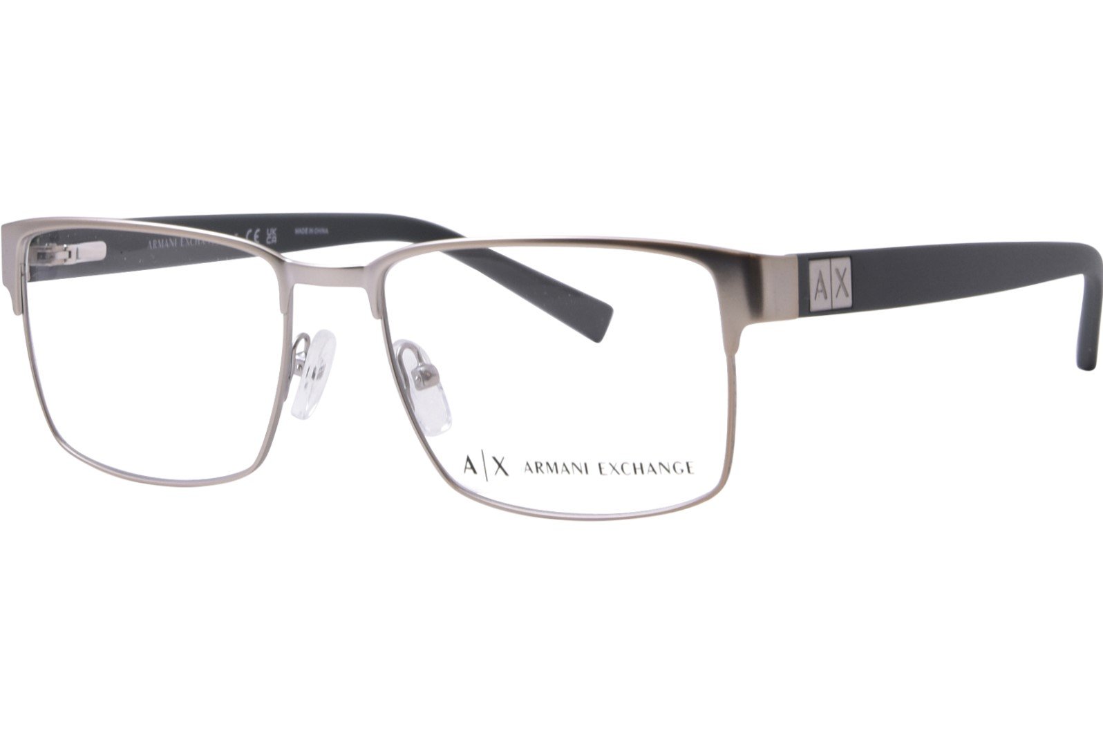 Armani Exchange AX1019 6020 Eyeglasses Men's Matte Silver Armani Exchange AX1019 6020 Eyeglasses Men's Matte Silver