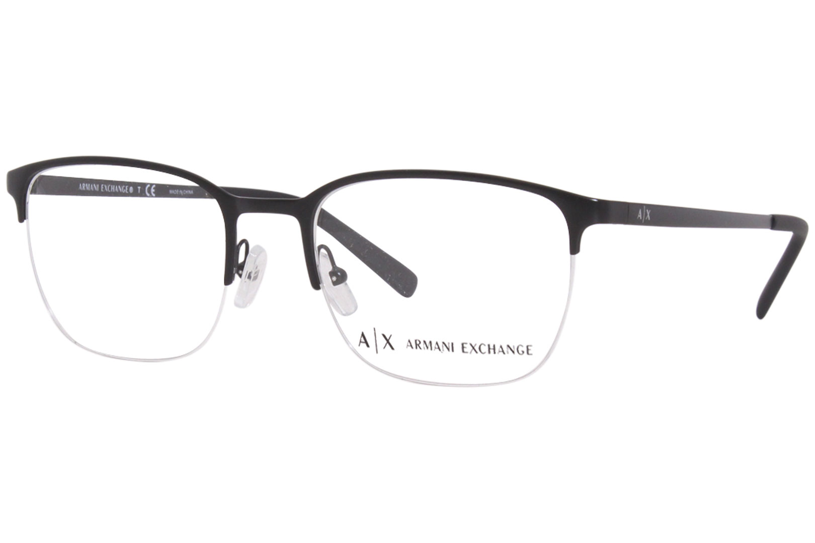 Armani Exchange AX1032 Eyeglasses Frame Men's Semi-Rim Rectangular ...