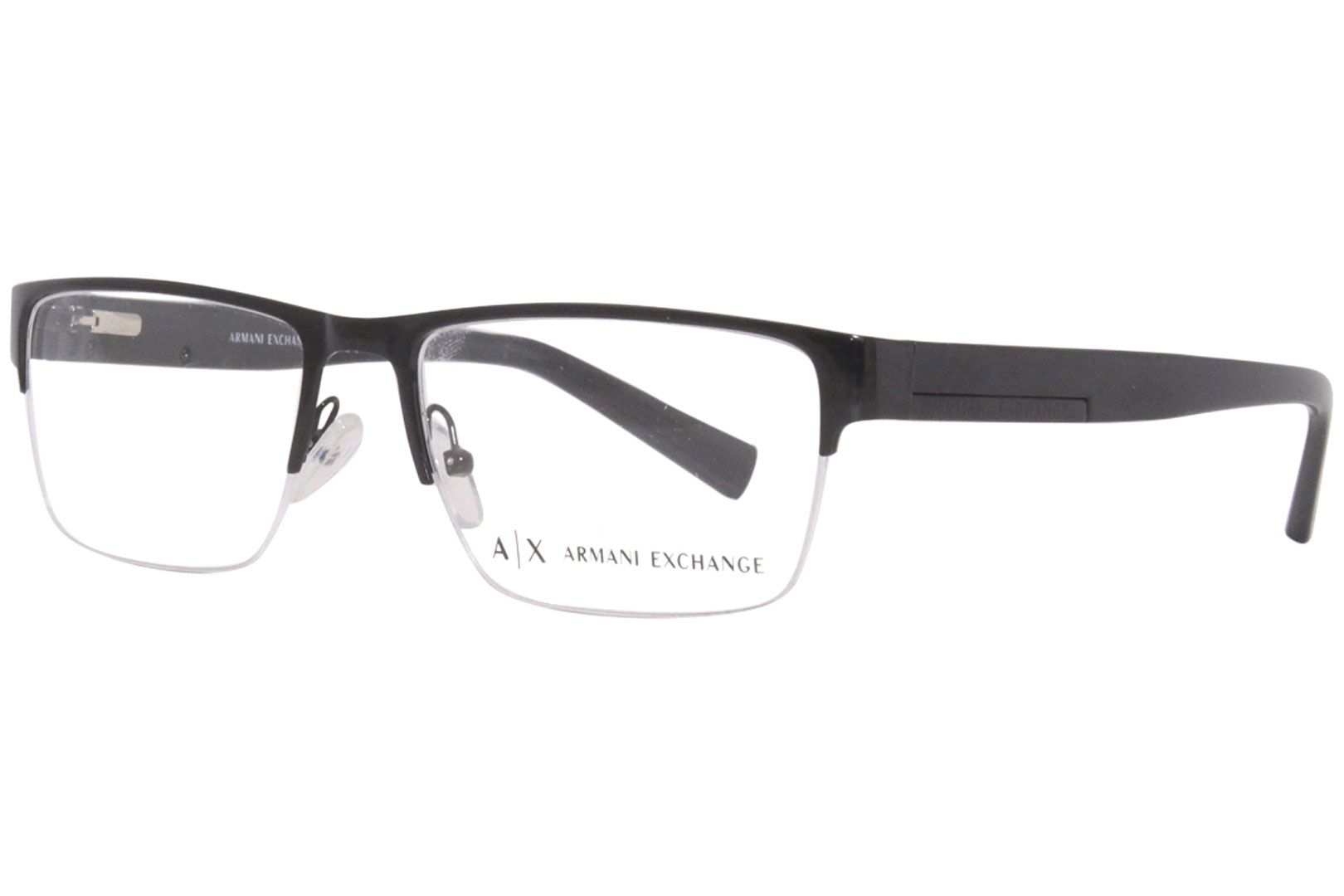 Armani Exchange Eyeglasses Frame Men's AX1018 6000 Shiny Black 54-17 ...