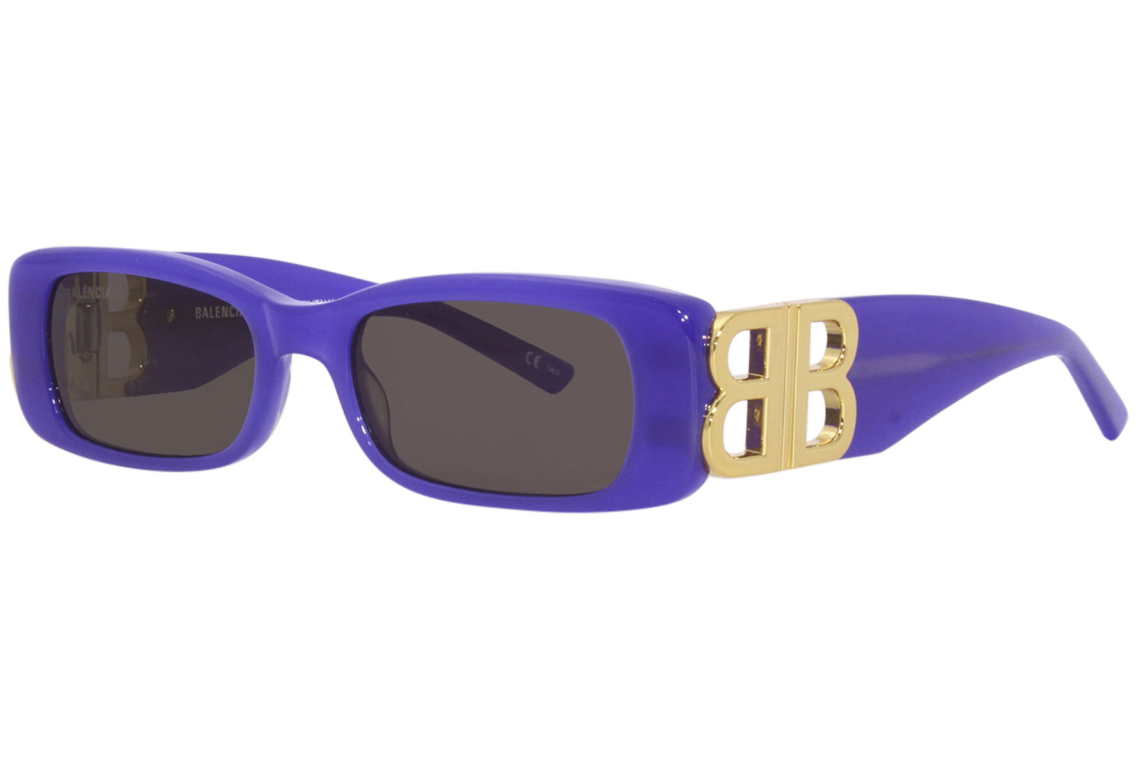 サングラス BALENCIAGA Woman Sunglasses Violet BB0096S 004 Balenciaga BB0096S 004 Sunglasses Women's Violet/Grey