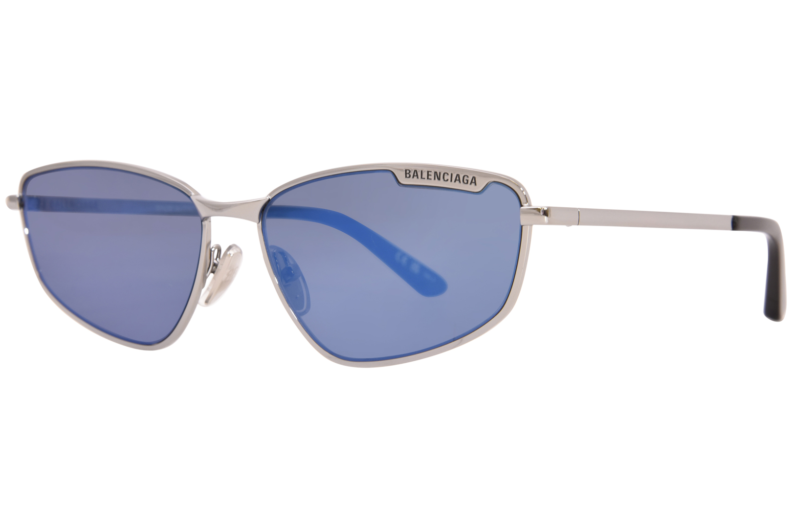 Balenciaga BB0277S 003 Sunglasses Women's Gunmetal/Blue