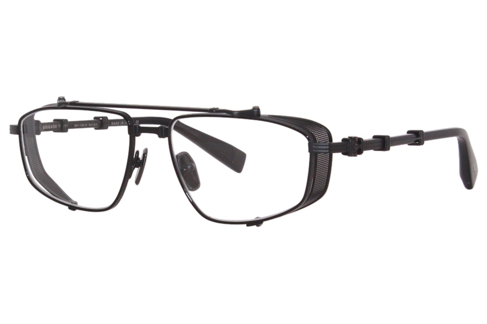 Balmain Brigade-V BPX-142B Titanium Eyeglasses Black/Black