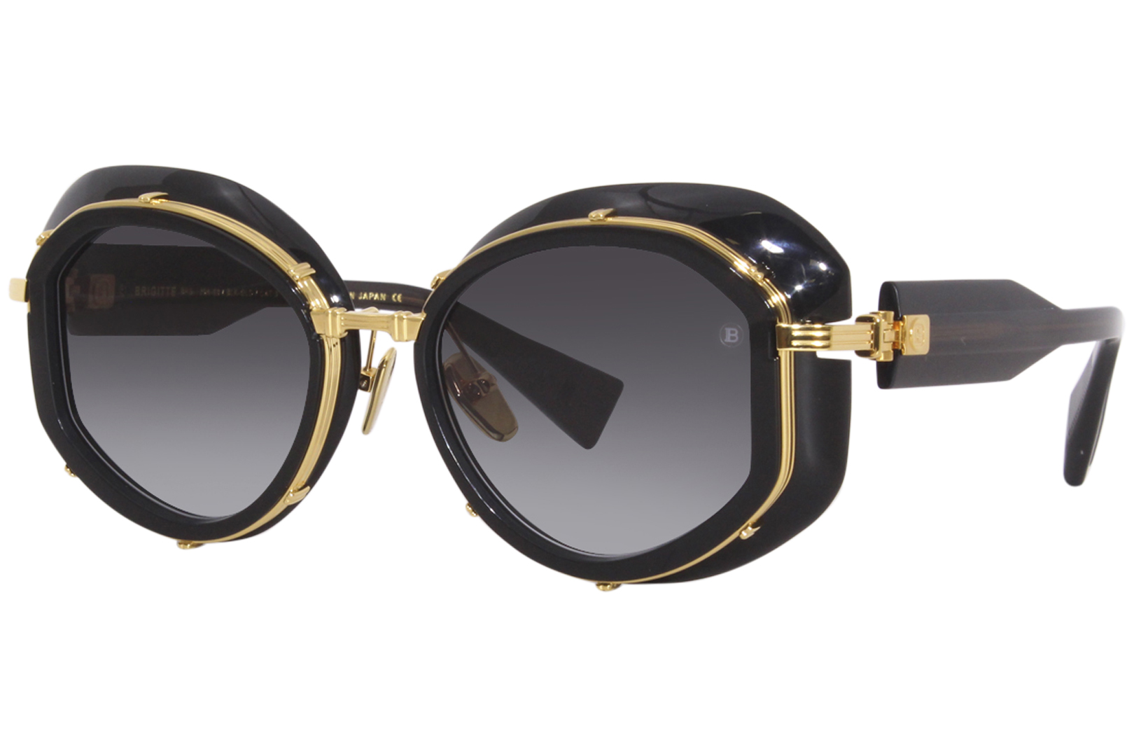 Balmain Brigitte BPS-129A Sunglasses Titanium Black/Dark