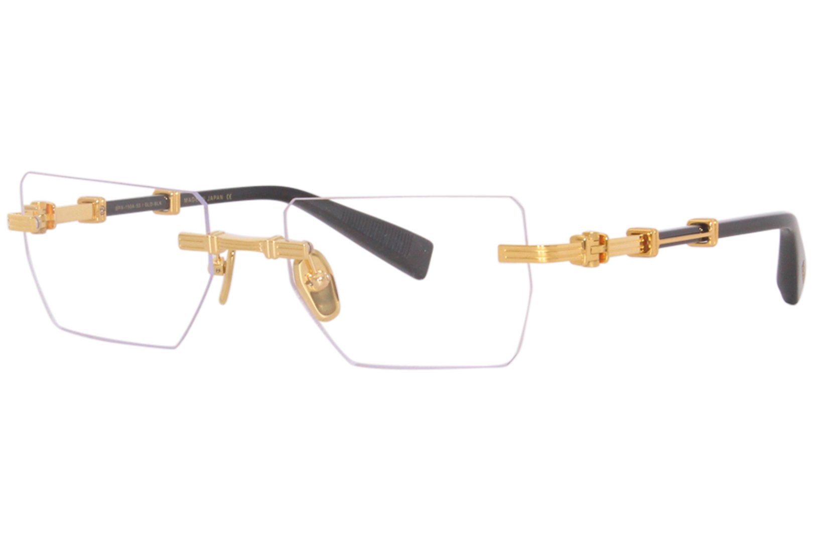 Balmain Pierre BPX-150A Eyeglasses Gold/Black Rimless