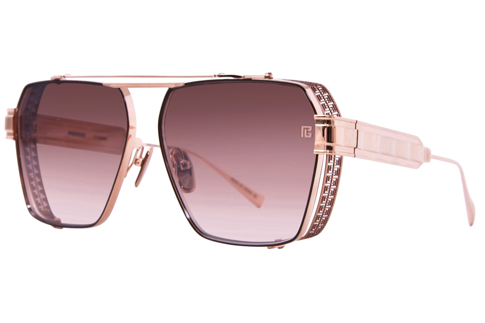 BALMAIN Bホルトスクエアフレムサンクラス BPS180A510 0 B-Bold Sunglasses - Women | BALMAIN
