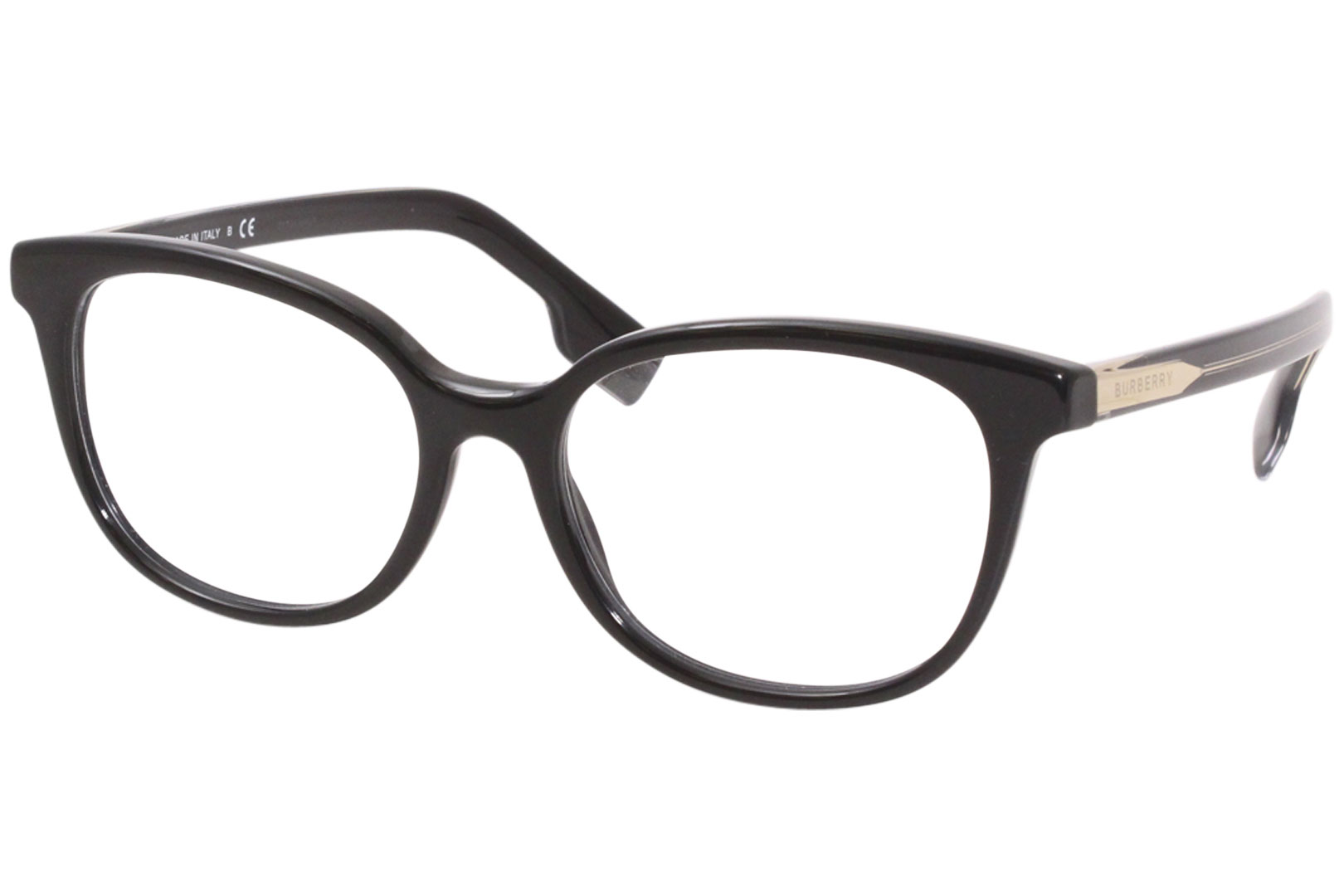 Burberry BE2291 3758 Eyeglasses Women's Black Full Rim Square Optical Frame  53mm 