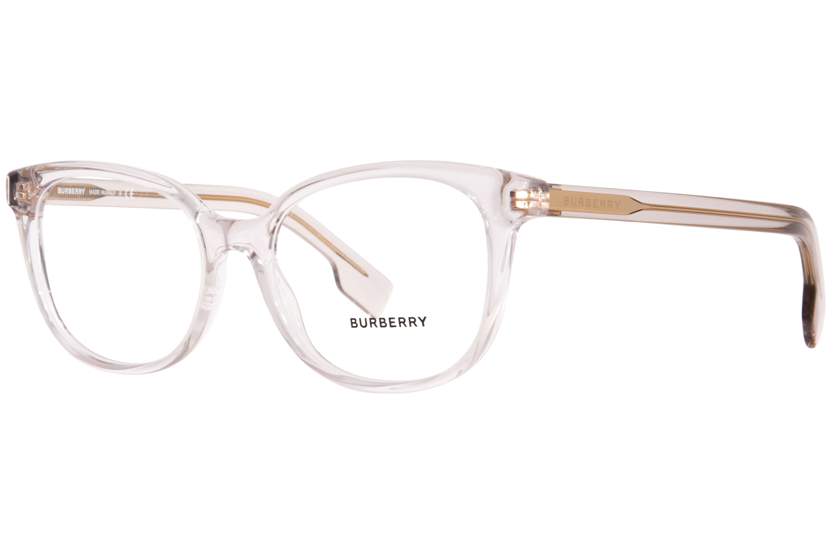 メガネ Burberry Eyeglasses BE2291 3780 Transparent Cat-Eye Burberry BE2291 3780 Eyeglasses Women's Transparent Grey