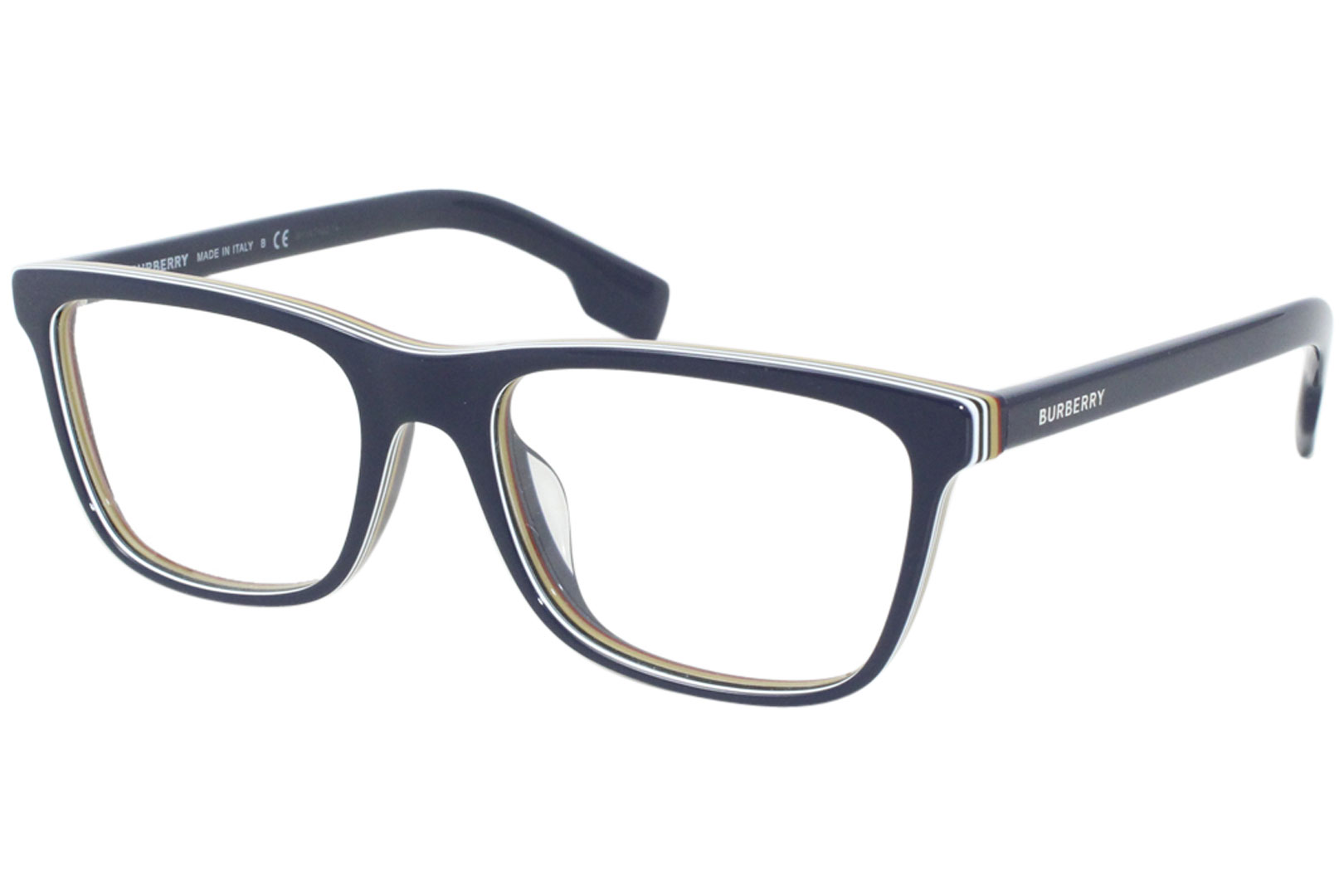 Burberry BE2292F 3799 Eyeglasses Men's Check Multilayer Blue Optical Frame  55mm 