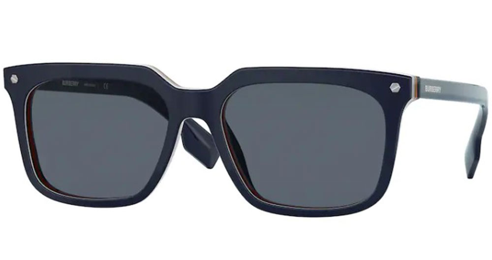 Burberry Carnaby BE4337 379987 Sunglasses Men's Blue/Dark Grey 56-17 ...