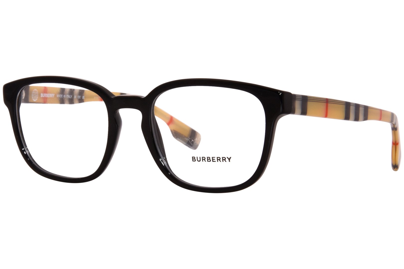 Burberry Edison BE2344 3952 Eyeglasses Men's Black-Plaid