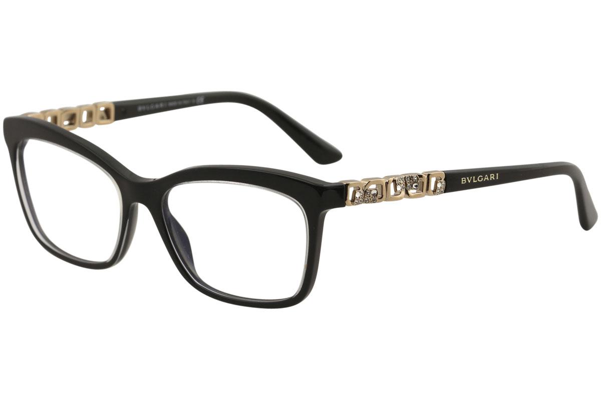 Bvlgari Women s Eyeglasses BV4116B BV 4116 B 5383 Black Optical Frame 54mm