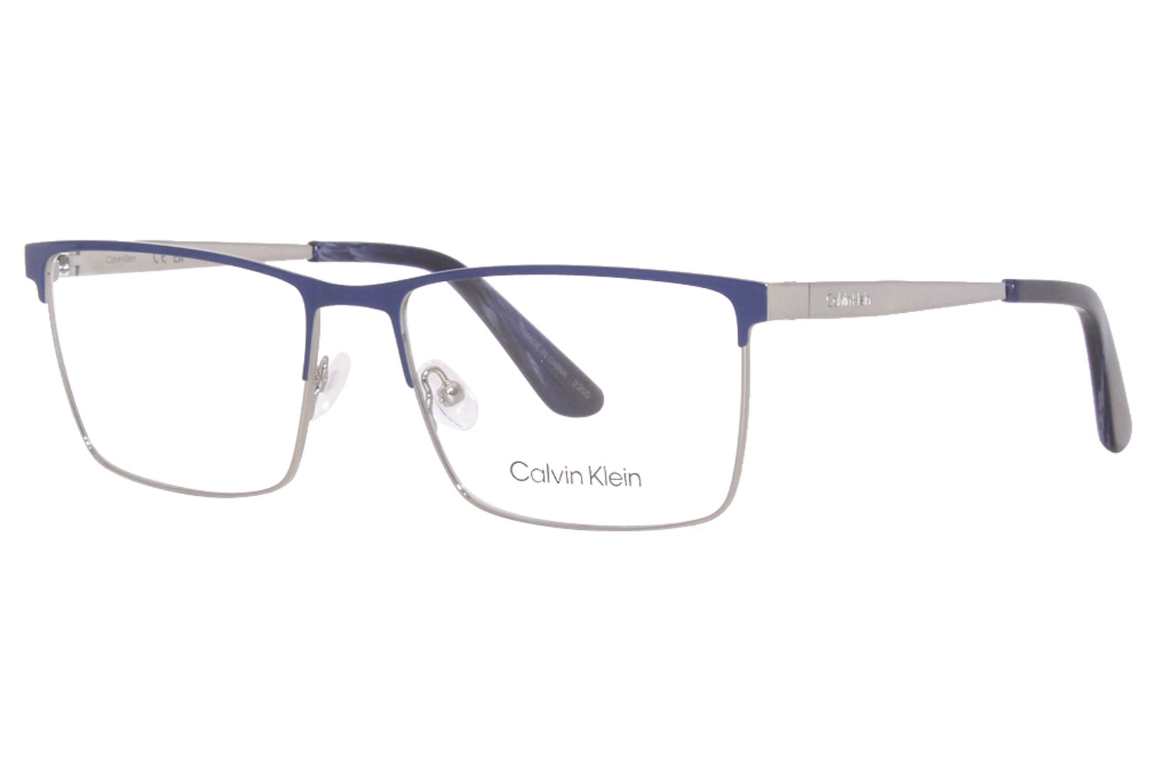 Calvin Klein CK22102 460 Eyeglasses Men's Blue/Gunmetal Full Rim 57-17-145  