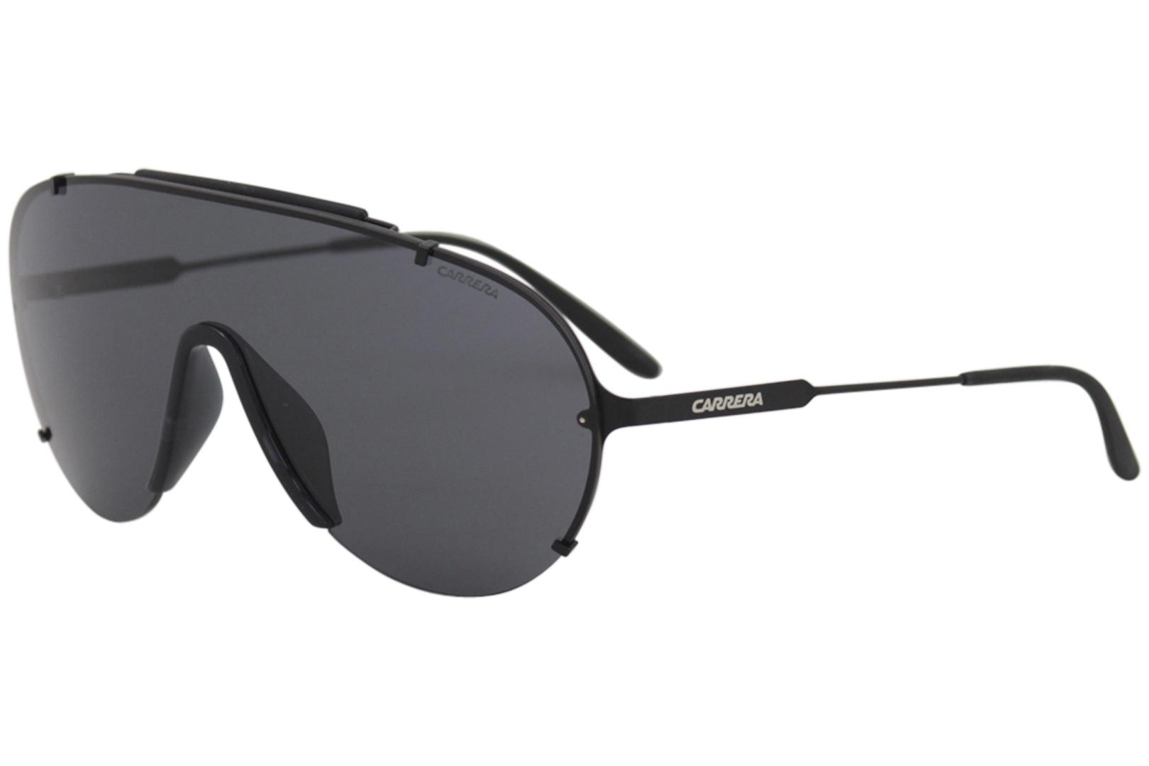 Carrera Men's 129S 129/S 003P9 Matte Black Fashion Shield Sunglasses 99mm |  