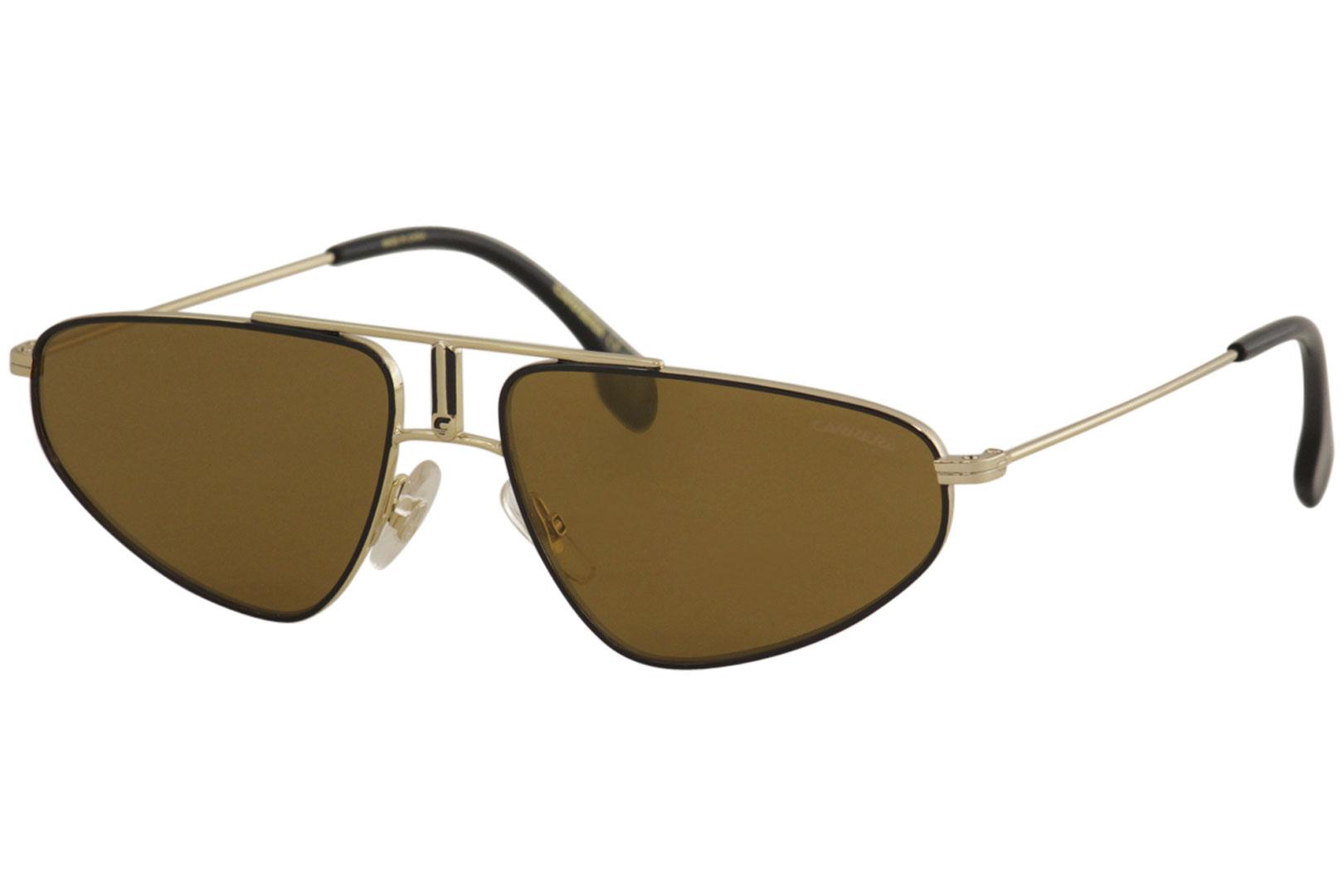 Carrera Women's 1021/S 1021S J5GK1 Gold Fashion Pilot Sunglasses 58mm |  