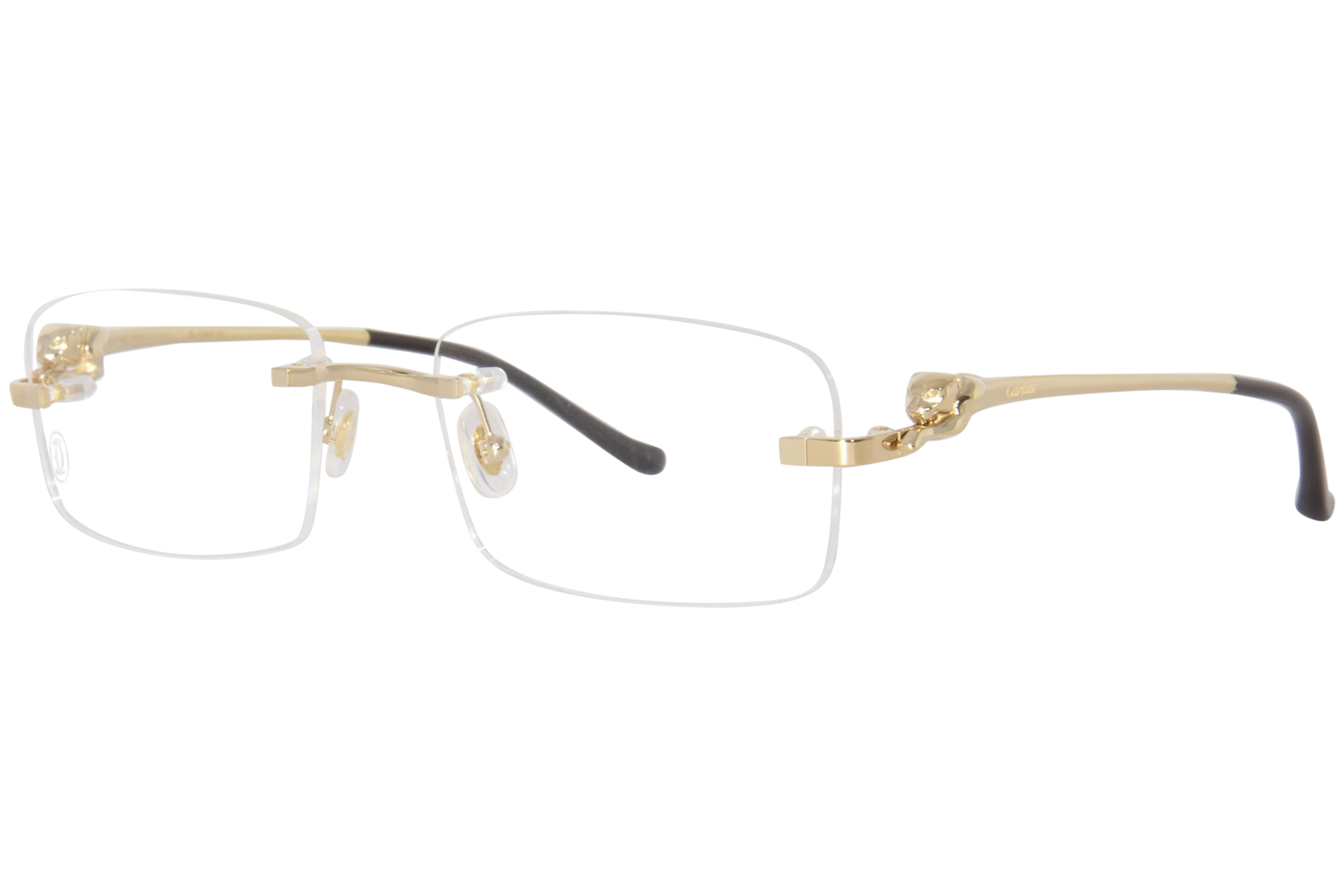 Cartier eyeglasses gold sales