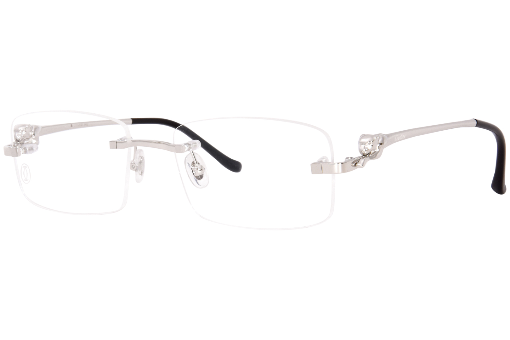 Cartier Core Range CT0281O 002 Eyeglasses Silver Rimless 54