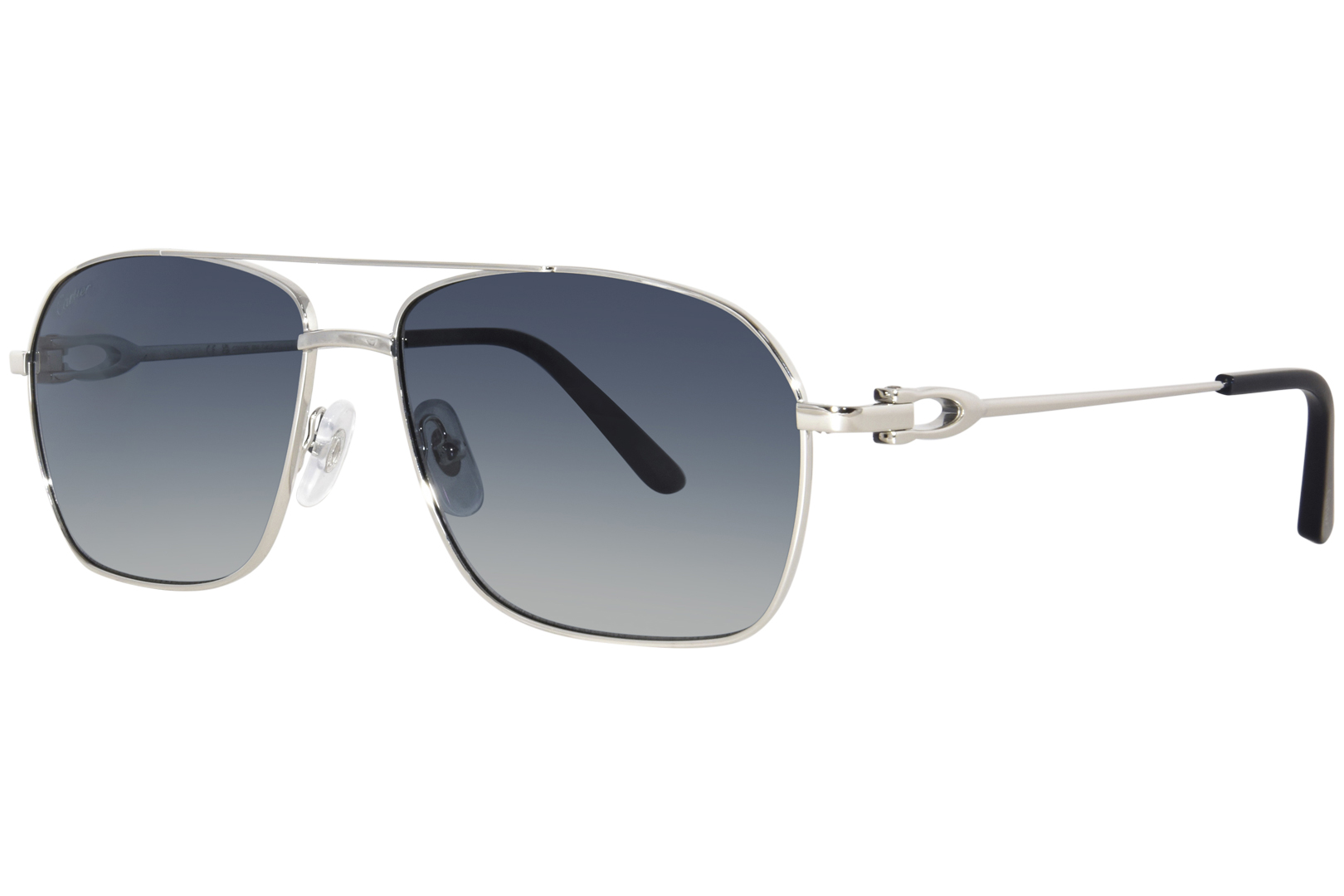 Cartier Core Range CT0306S 004 Sunglasses Silver/Blue