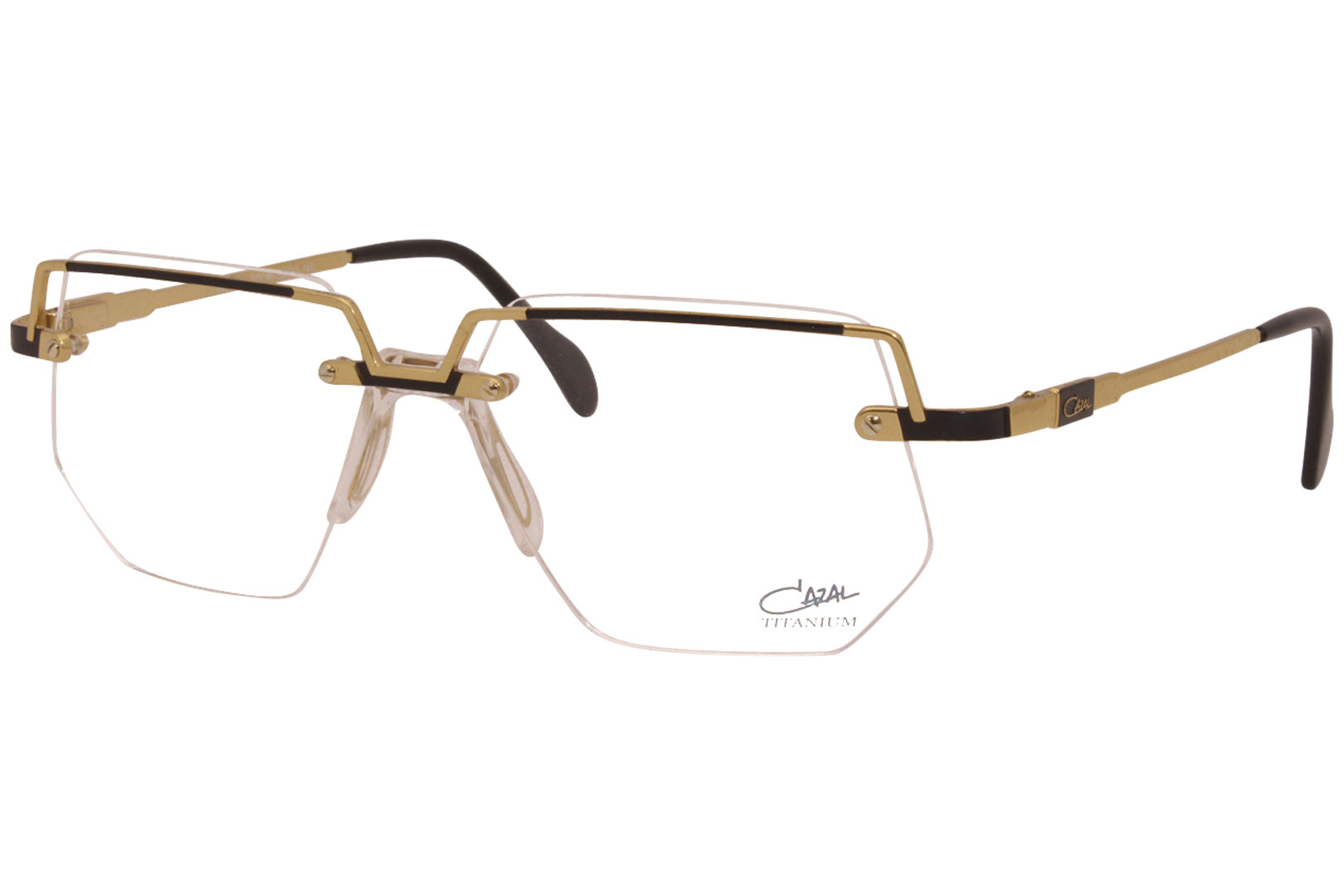 Cazal Eyeglasses Men s 742 095 Black Gold 59 13 145mm