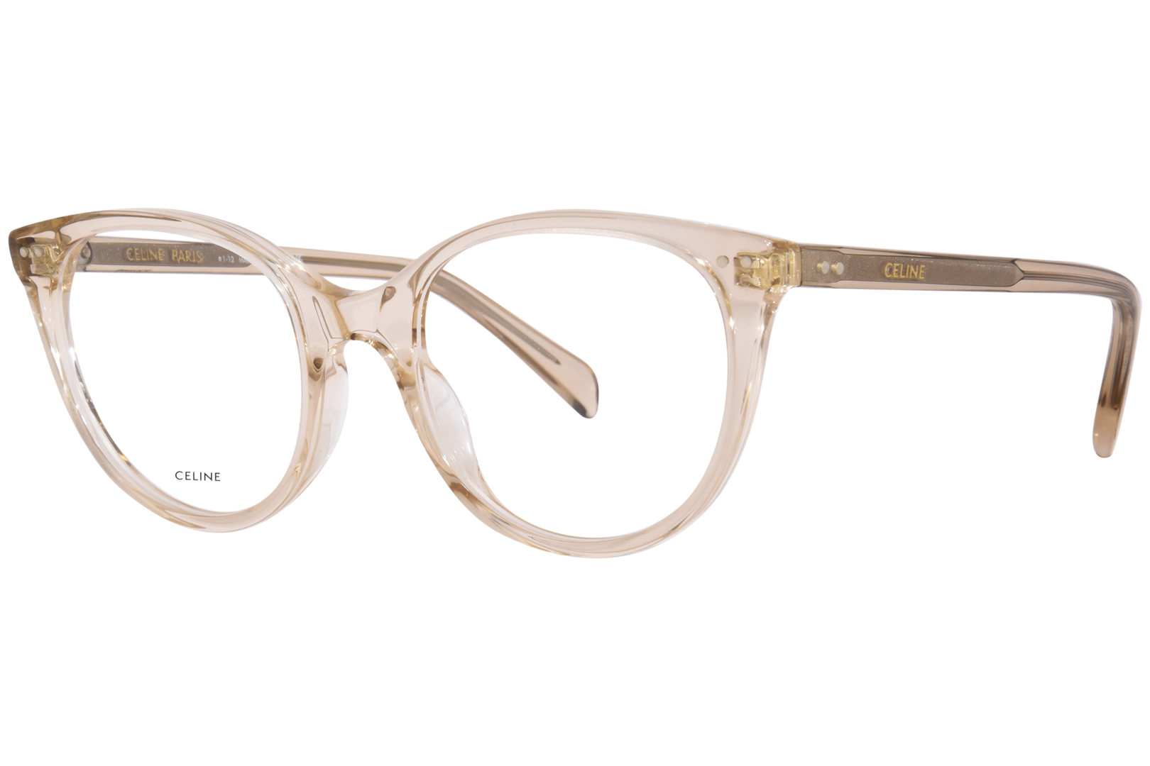 メガネ Celine Eyewear CL50068I 069 Cat Eye Wine Horn Frame Celine CL50068I Eyeglasses Women's Full Rim Cat Eye