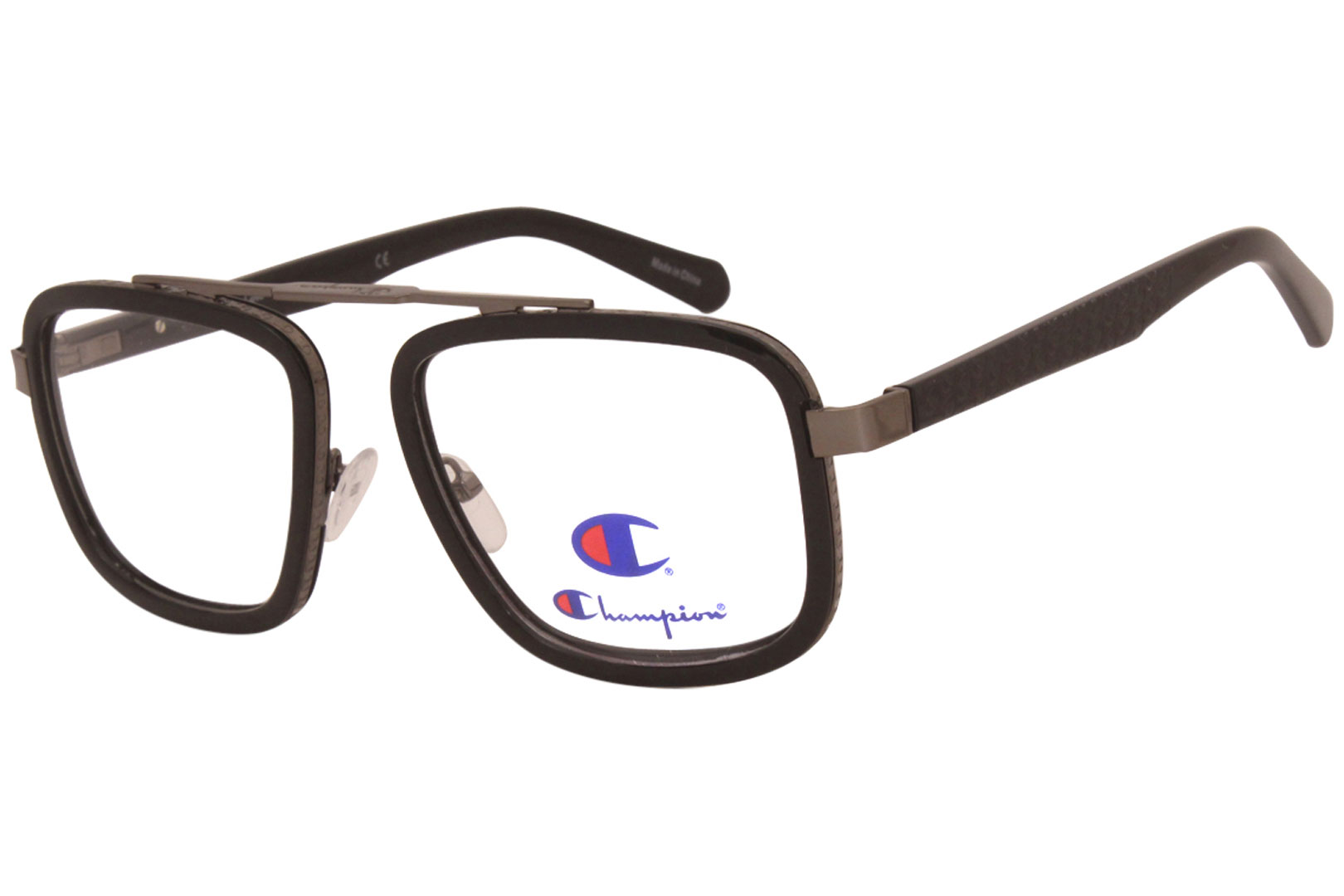 Champion Eyeglasses Men s Dex C02 Black Gunmetal 56 19 145mm