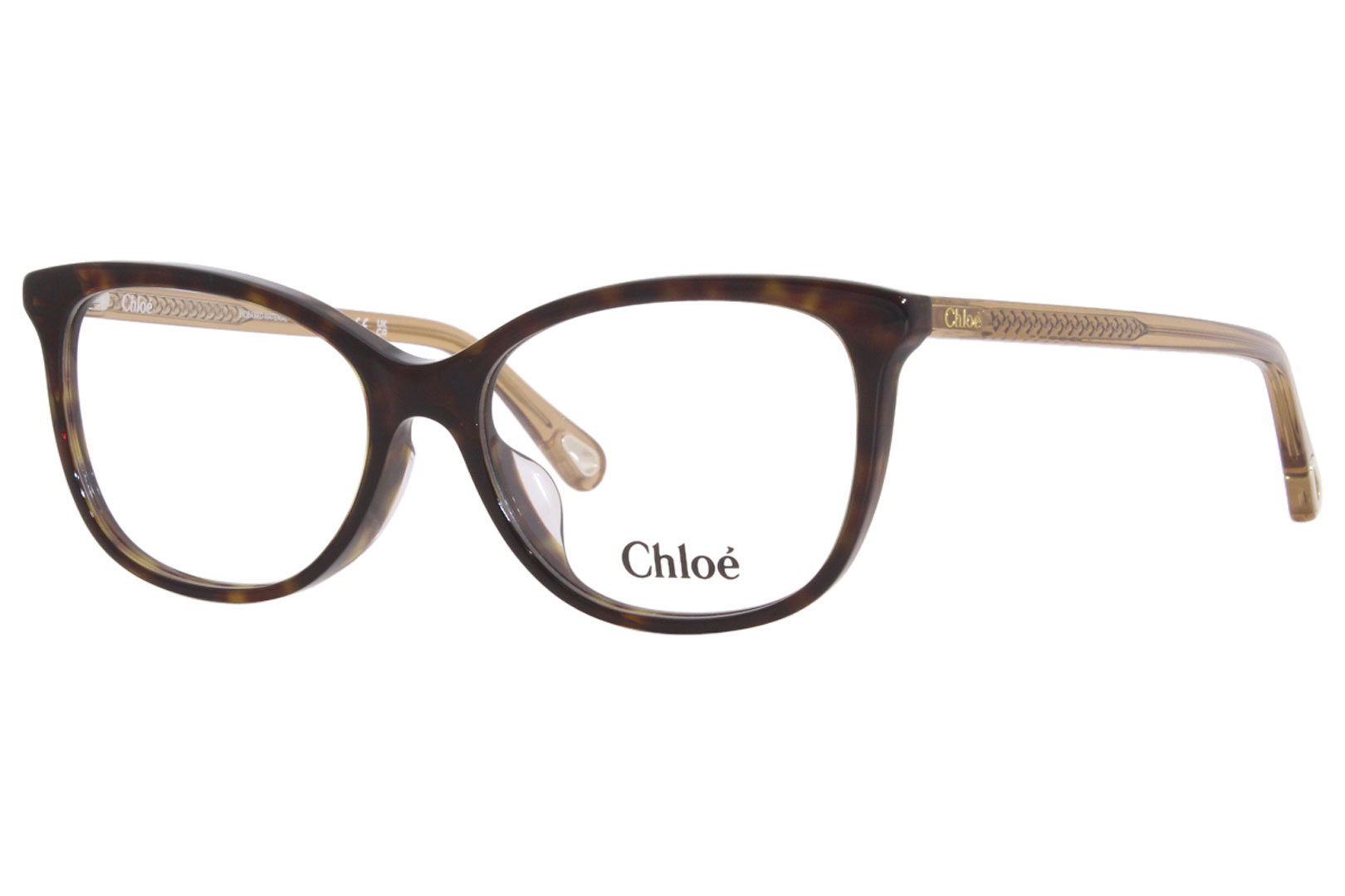 クロエ メガネ フレーム HAVANA-BROWN CH0013OA-001 Chloe CH0013OA 001 Eyeglasses Women's Havana/Brown Full Rim