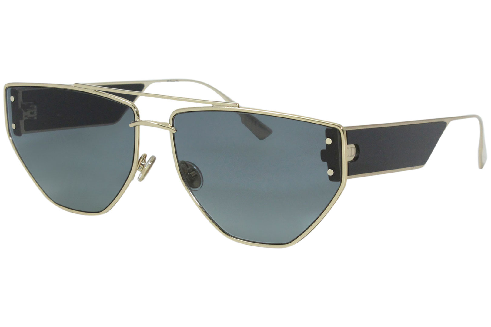 Christian Dior DiorClan2 J5G1I Sunglasses Womens GoldGrey Lenses Pilot  61mm  EyeSpecscom