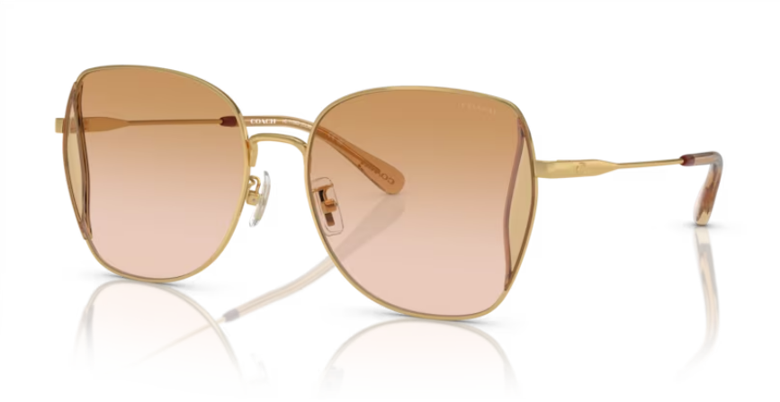 COACH サングラス　HC7158D(CL906) Coach CL906 HC7158D 94412D Sunglasses Women's Gold/Peach
