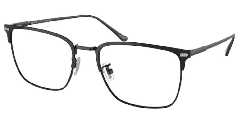 Coach HC5149T 9003 Titanium Eyeglasses Men's Black/Black Full Rim 54-19 ...