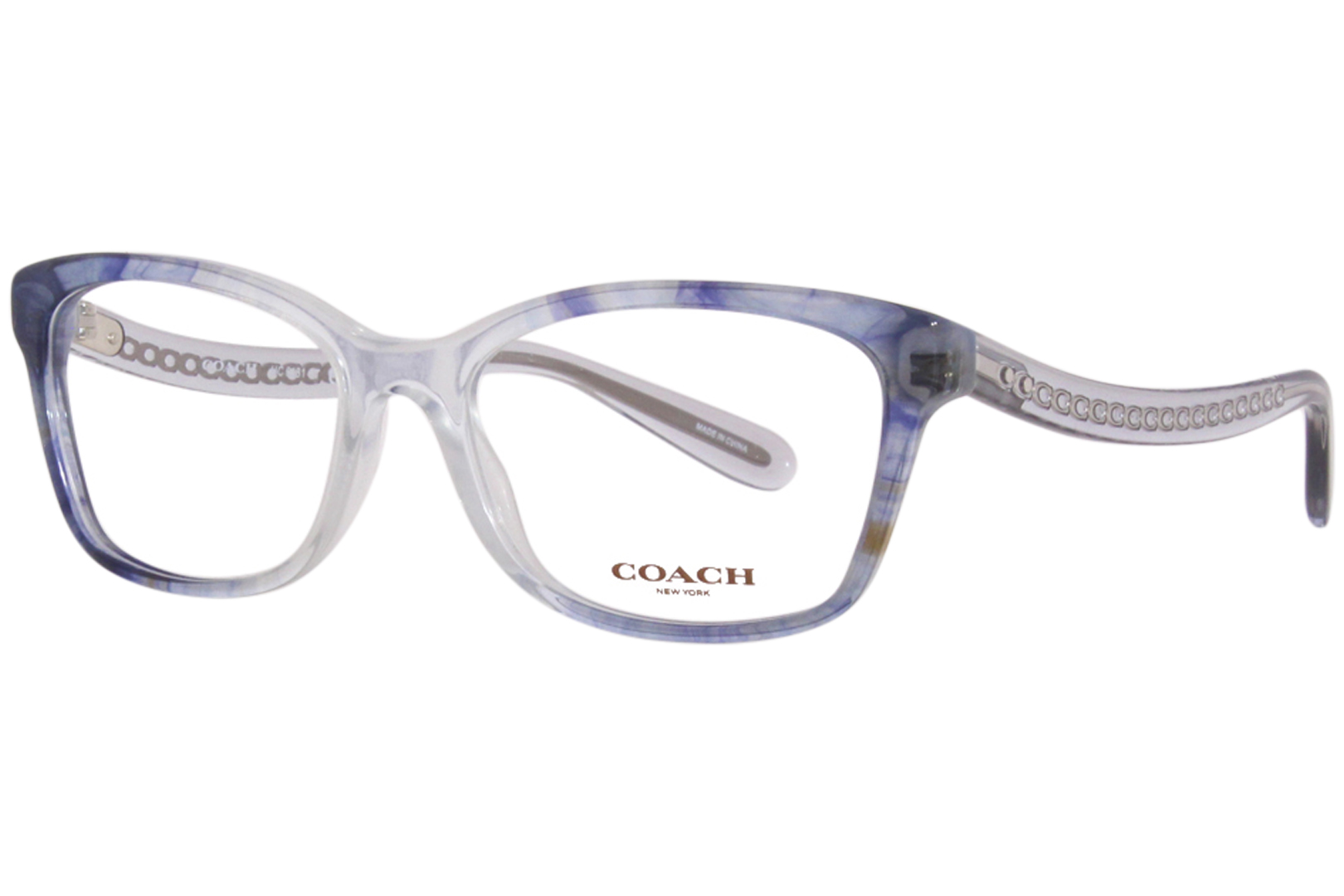 Coach HC6181 5655 Eyeglasses Women's Transparent Blue Ombre Full Rim  54-17-140 