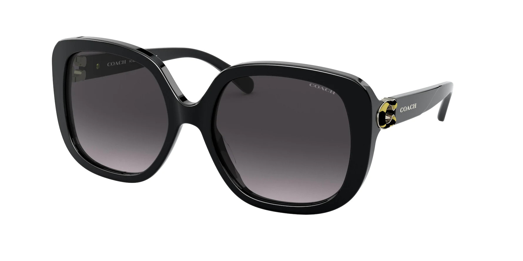 Coach Sunglasses Women's HC8292 50028G Black/Dark Grey