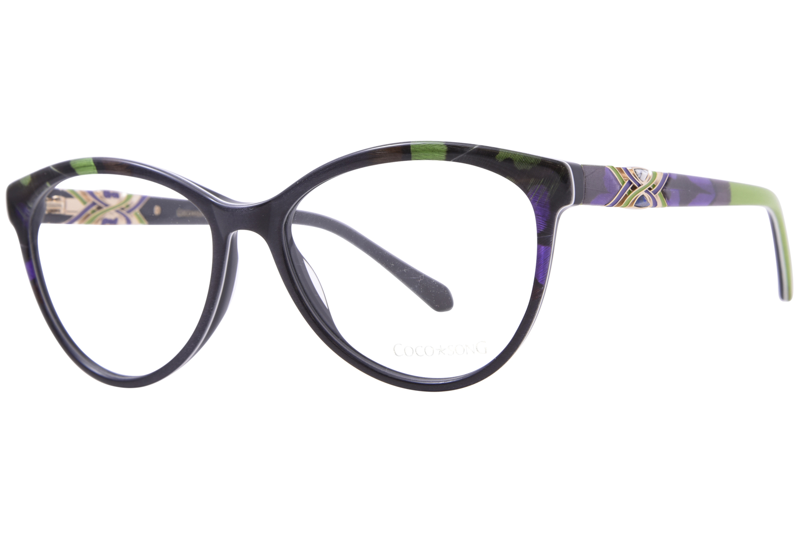 Coco Song Sexy Bride CV277 C1 Eyeglasses Women's Purple