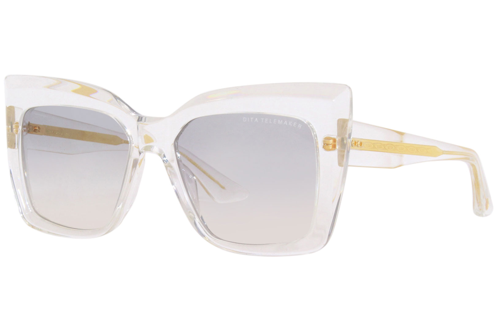 Dita Telemaker DTS704 A-03-Z Sunglasses Women's Crystal/Grey