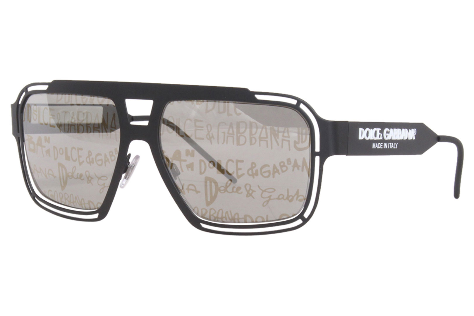 DOLCE & GABBANA 長方形フレムサンクラス 0DG6191 309455 Dolce & Gabbana DG2270 1106/K1 Sunglasses Men's Black/Gold