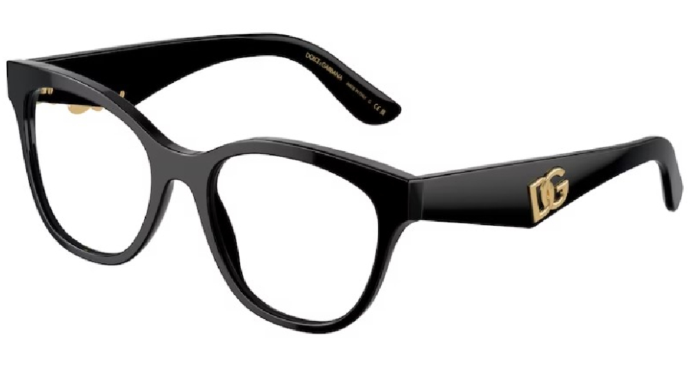 メガネ DOLCE & GABBANA Woman Optical frames Black 0DG3371 501 Dolce & Gabbana DG 3373 (501) VG3373 DG3373501 Eyeglasses