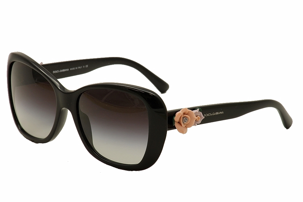 サングラス DOLCE & GABBANA Woman Sunglasses Black 1 0DG4447B 335587 Dolce & Gabbana Shiny Black Women's Rectangle Sunglasses