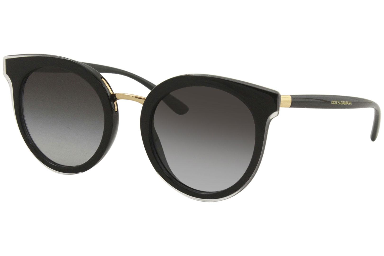 Dolce & Gabbana Women's D&G DG4371 DG/4371 5383/8G Crystal/Black Sunglasses  52mm