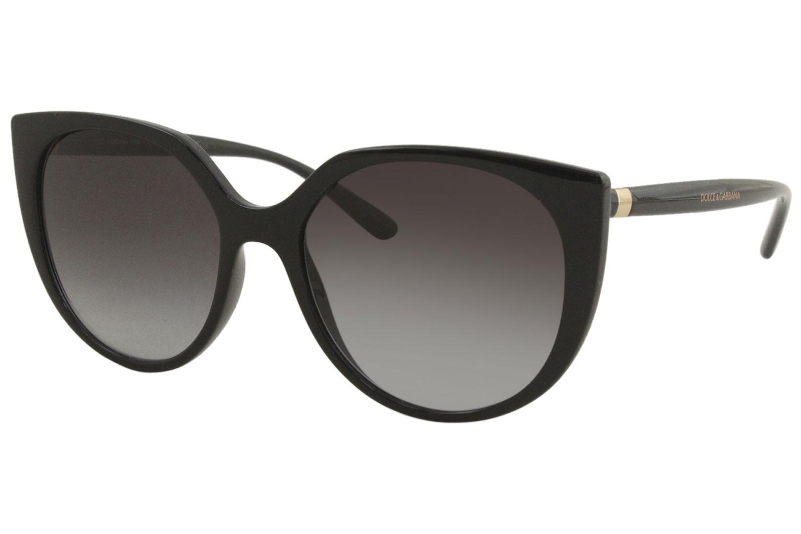 Dolce & Gabbana Women's D&G DG6119 DG/6119 501/8G Black/Grey Sunglasses ...