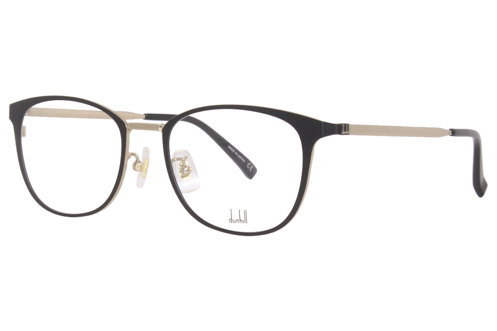 Dunhill DU0007O 004 Titanium Eyeglasses Men's Gold Full Rim Oval Shape ...