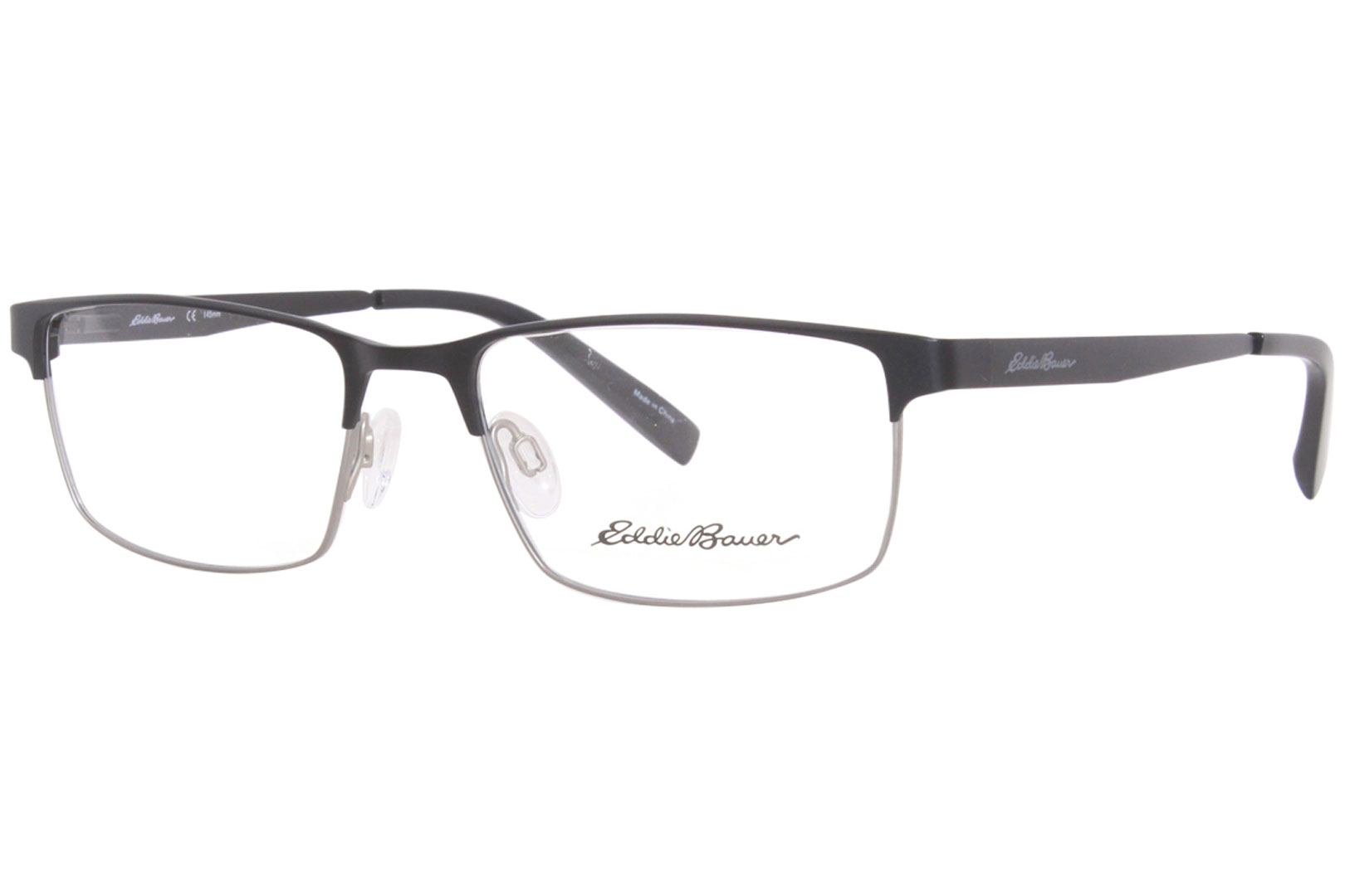 Eddie Bauer EB32030 BK Titanium Eyeglasses Men's Black Full Rim 56-18 ...