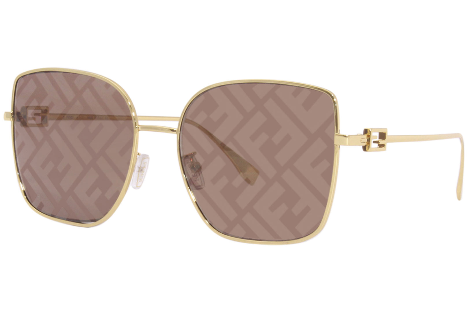 FENDI オハサイスフレムサンクラス FE40013U 30G Fendi FE40013U XL (59 - 18) with Brown lenses and Black
