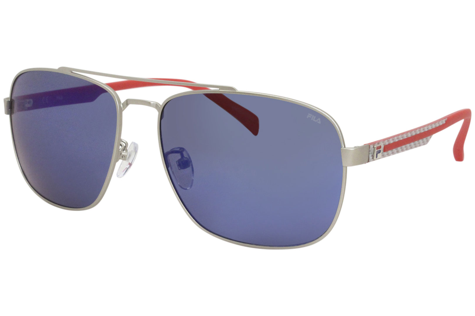 Konsekvent spredning Burma Fila Sunglasses SF8493 581P Silver/Blue Polarized 60-16-145mm | EyeSpecs.com