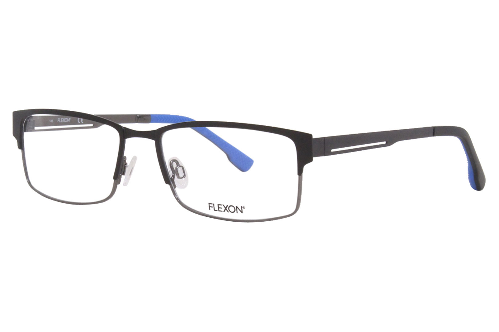 Flexon E1048 Eyeglasses Men's Semi Rim Rectangular Optical Frame ...