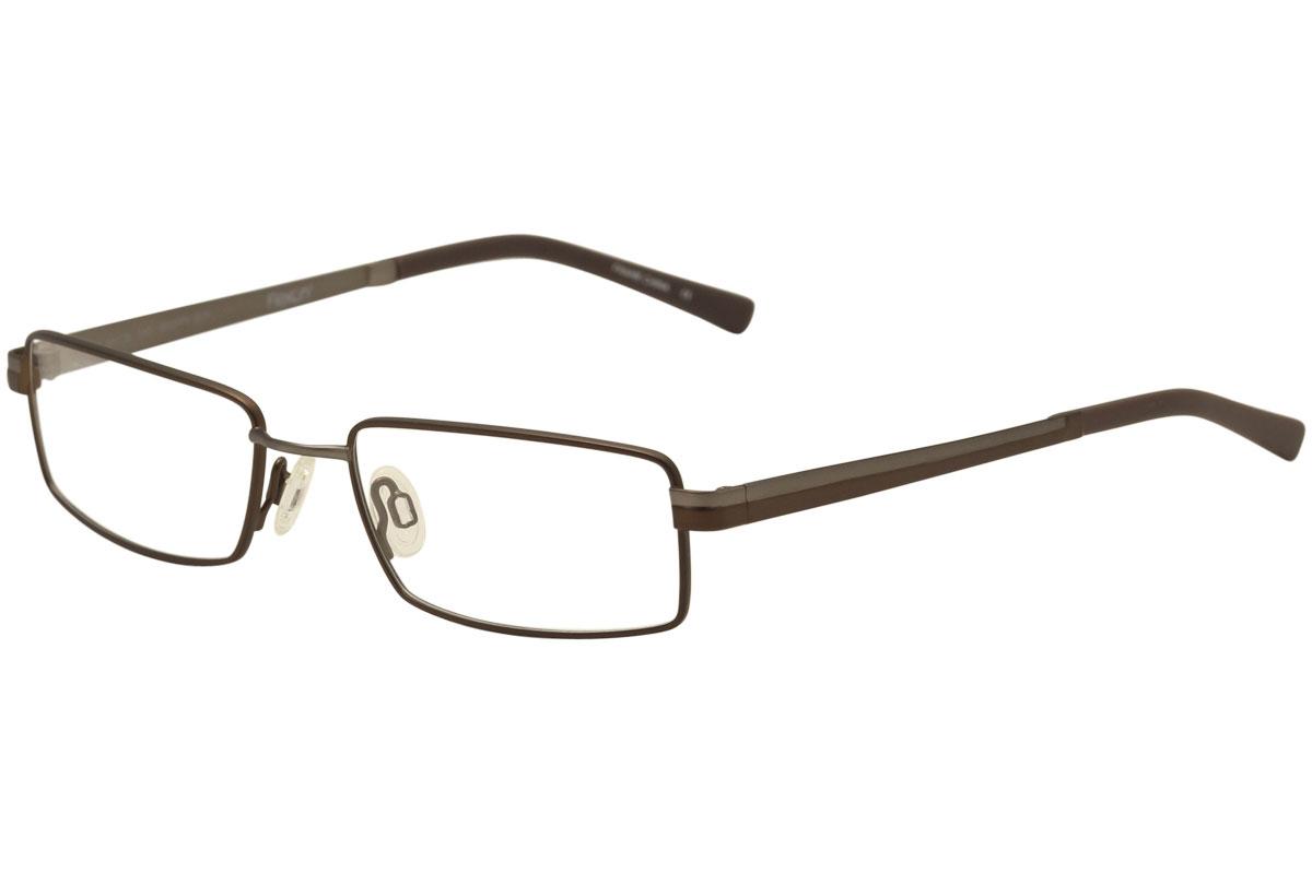 Flexon Men s Eyeglasses Form Memory Metal Titanium Full Rim Reading Glasses