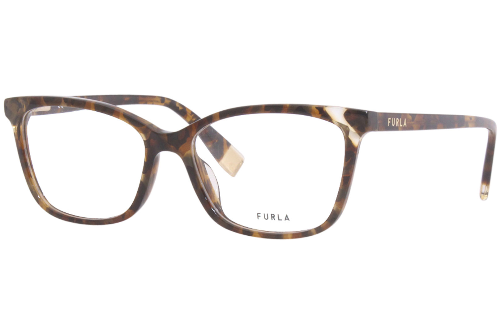 Furla Eyeglasses Frame Women's VFU387V 0LEO Tortoise 53-16