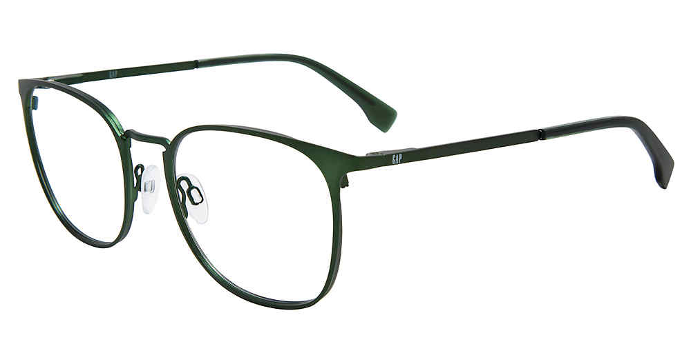 Gap VGP007 0OLI Eyeglasses Men s Olive Full Rim Square Shape 52 19 145 EyeSpecs