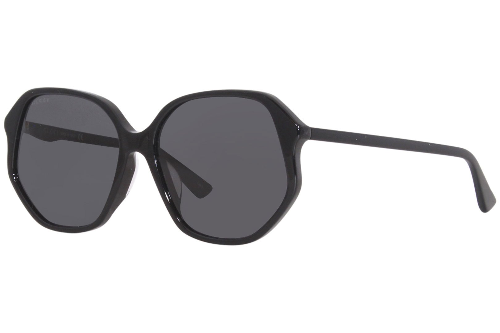 【お気にいる】 Women's Sunglasses 001 GG0258SA Gucci Black/Grey 59-16 Round 小物