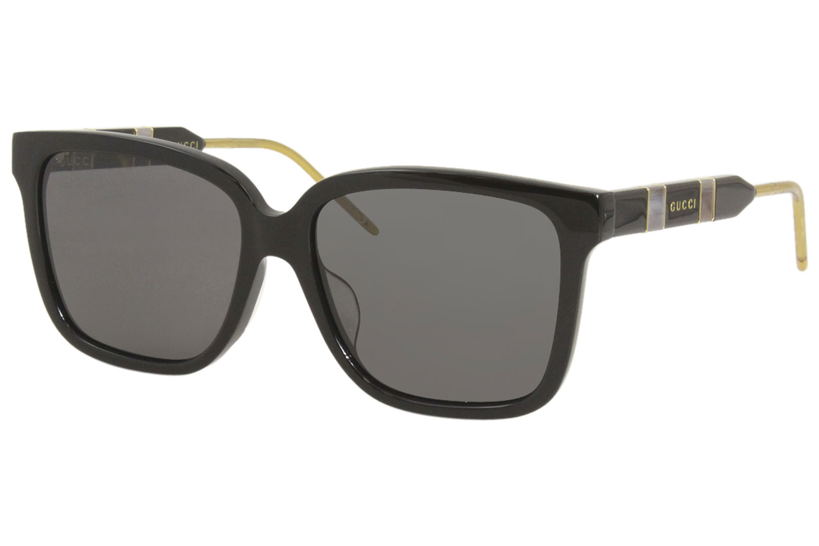 Gucci GG0599SA 001 Sunglasses Women's Black/Grey Lenses