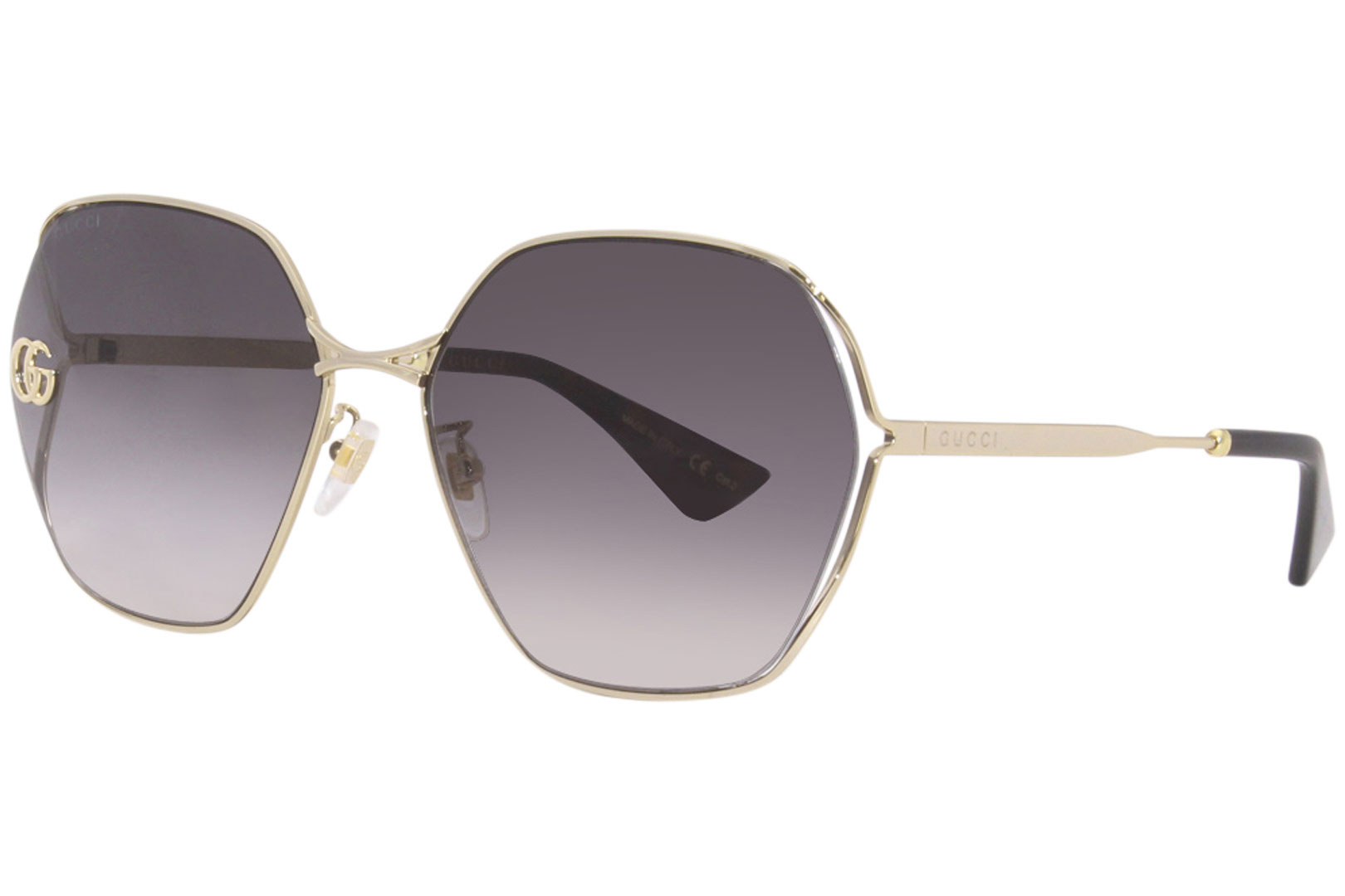 Gucci Sunglasses Women's GG0818SA 005 Gold/Grey Gradient 63-17-140mm ...